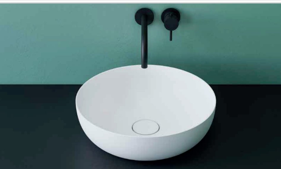 Circlight Tezgah Üstü Banyo Lavabosu White