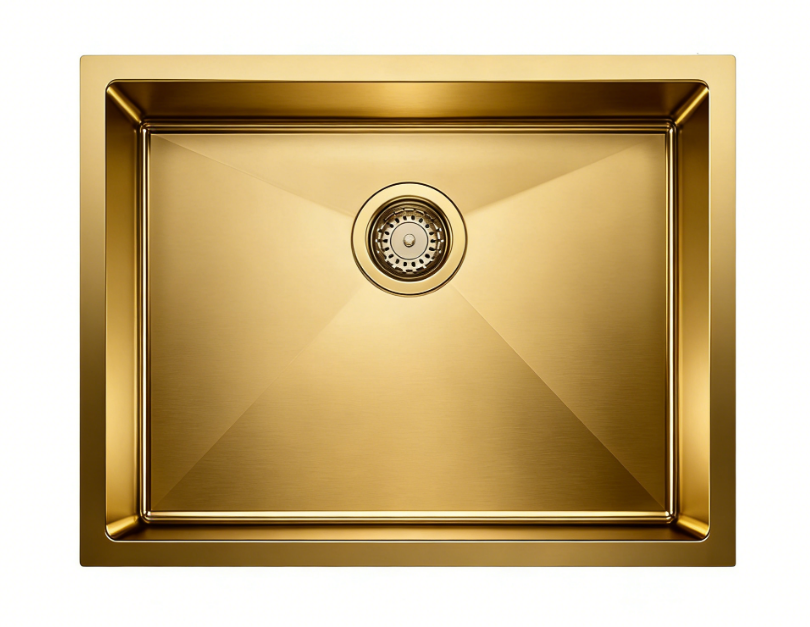 GR 5545 Gold Paslanmaz Çelik Evye