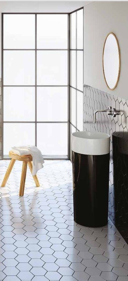 Duo S Siyah Panelli Monoblok Lavabo